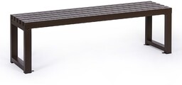 Ławka parkowa ALURA, 1500 mm, brązowa