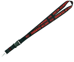 Środowisko Miejskie Smycz Do Kluczy Classic Black/Red