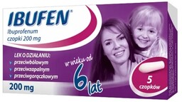 Ibufen Czopki 200 mg 5 szt.