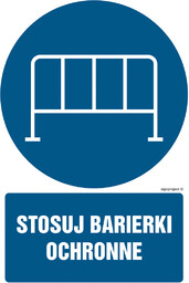 GL040 STOSUJ BARIERKI OCHRONNE, KS - FOLIA PODŁOGOWA