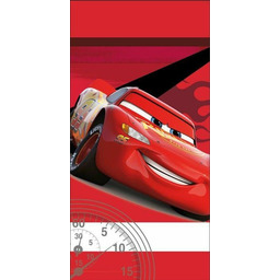 Ręcznik plażowy 70x140 Auta Cars Legend czerowny bawełniany