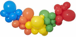 Zestaw balonów do girlandy balonowej Tęczowy - 65