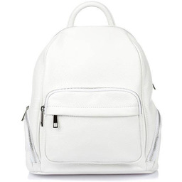 Plecak damski biały ze skóry naturalnej U21