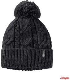 Jack Wolfskin Czapka Zimowa Pompom Beanie - Black