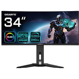 GIGABYTE 34" OLED WQHD MO34WQC2 zakrzywiony monitor