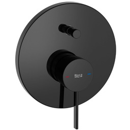 Roca Ona bateria wannowo-prysznicowa podtynkowa Titanium Black Everlux-PVD