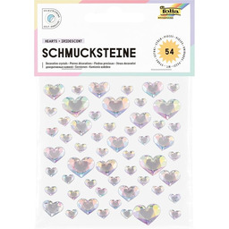 folia 12313 - Kamienie jubilerskie HEARTS IRIDESCENT, 54