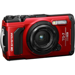 OLYMPUS Aparat OM System TG-7 Czerwony, 12.1Mpix, 4x