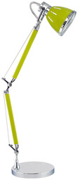 Lampa biurkowa, wysoka z regulacją, zielona JERONA 86cm