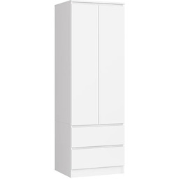 Edinos Biała dwudrzwiowa szafa z drążkiem G7-L30