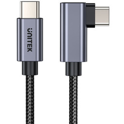 Unitek Kabel USB-C kątowy 90  PD100W 3m