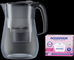 Aquaphor Onyx 4.2L Czarny dzbanek filtrujący z 1