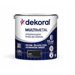 Dekoral Multimetal Antykorozyjna Farba Do Metalu Czarny Mat