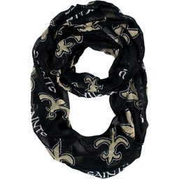 NFL New Orleans Saints przezroczysty szalik nieskończoności, jeden