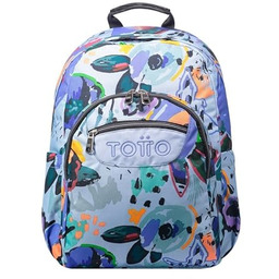 TOTTO Plecak szkolny dostosowany do wózka kwiatowy płótno