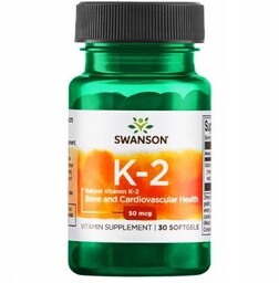 SWANSON Witamina K2 naturalna 50mcg - 30 kapsułek