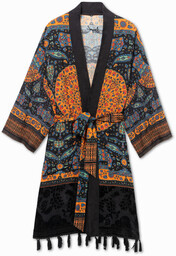 Kimono z frędzlami w etnicznym stylu