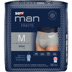 Seni Man Pants M Bielizna chłonna dla mężczyzn,