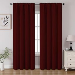 CUCRAF Zasłony zaciemniające, zasłony okienne, kieszeń na pręt,