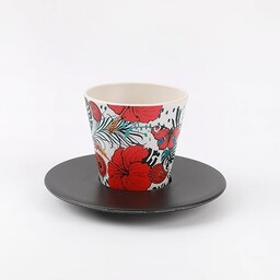 IDRINK Zestaw kubków, spodek i łyżeczki RPET BUTTERFLY