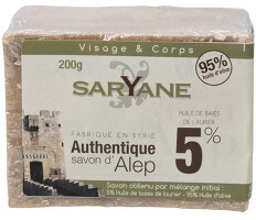 Tradycyjne mydło Aleppo 200g 5% oleju laurowego 95%