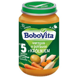 BoboVita Warzywa w potrawce z królikiem, 190 g