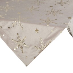 Eurofirany Obrus serweta świąteczna 85x85 Cho 10A beżowy