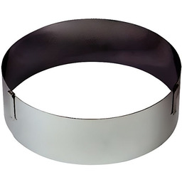 Regulowany pierścień do ciast - Inox - 18