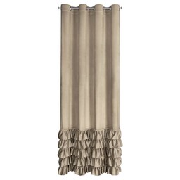 Eurofirany Zasłona 140x250 Carli beżowa ciemna gotowa