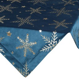 Eurofirany Obrus serweta świąteczna 85x85 Cho 11A granatowy