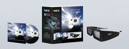 Nec Okulary 3D NP01SK3D + UCHWYTorazKABEL HDMI