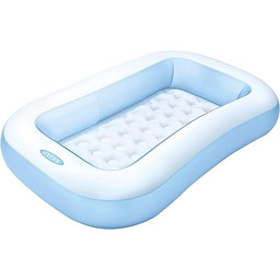Intex 57403NP Rectangular Baby Pool Basen Ogrodowy, Wielokolorowy,