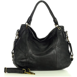 Shopper bag czarny MARCO MAZZINI v136d