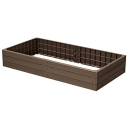 PROSPERPLAST Rabata ogrodowa Base Wood Rustykalna Brązowy