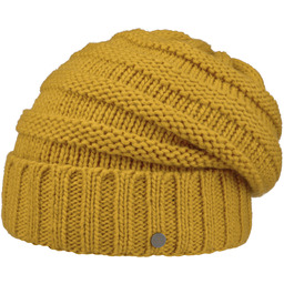 Czapka Dzianinowa Jil Oversize by Lierys, musztardowy, One