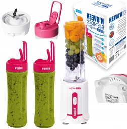 Blender Smoothie Koktajl Noveen SB220 2 Butelki