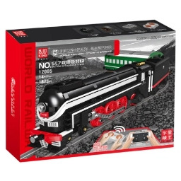 Mould King MK12005 Klocki plastikowe 1800 elementów Lokomotywa