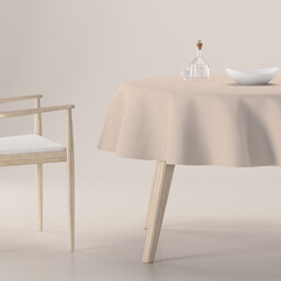 Obrus okrągły, jasnobeżowy, Crema