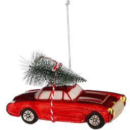 MICA Bombka Formówka Samochód Czerwony