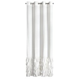 Eurofirany Zasłona 140x250 Carli biała gotowa przelotkach
