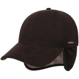 Czapka Vaby z Nausznikami by Stetson, ciemnobrązowy ,