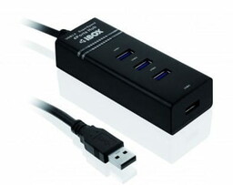 IBOX Hub USB 3.0 CZARNY 4-PORTY IUH3FB (4x