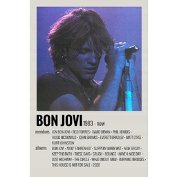 PUZZLE Bon Jovi rock ART Retro Vintage A3