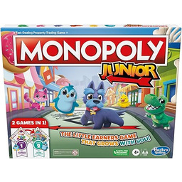 Hasbro Gaming Monopoly Junior, rodzinna gra planszowa