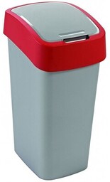 CURVER Kosz na śmieci Flip Bin 45L Szaro-czerwony
