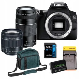 Zestaw Canon 250D 18-55 Is Stm 75-300 Karta
