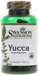 Swanson, Yucca 500 mg, Suplement diety, 100 kaps.