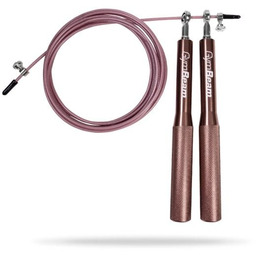 GymBeam Metalowa Skakanka Rose Gold