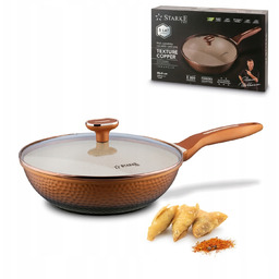 Duża Patelnia Głęboka 28cm patelnia Na Indukcję Wok