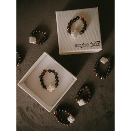 Pakamera Pierścionek elastyczny z koniczyną